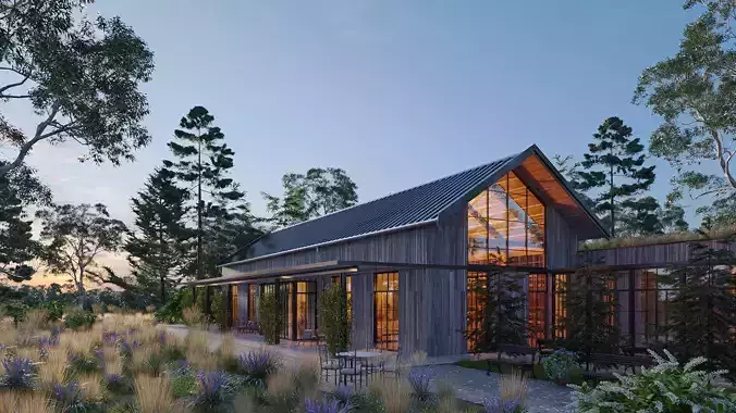 Forest House 3D model