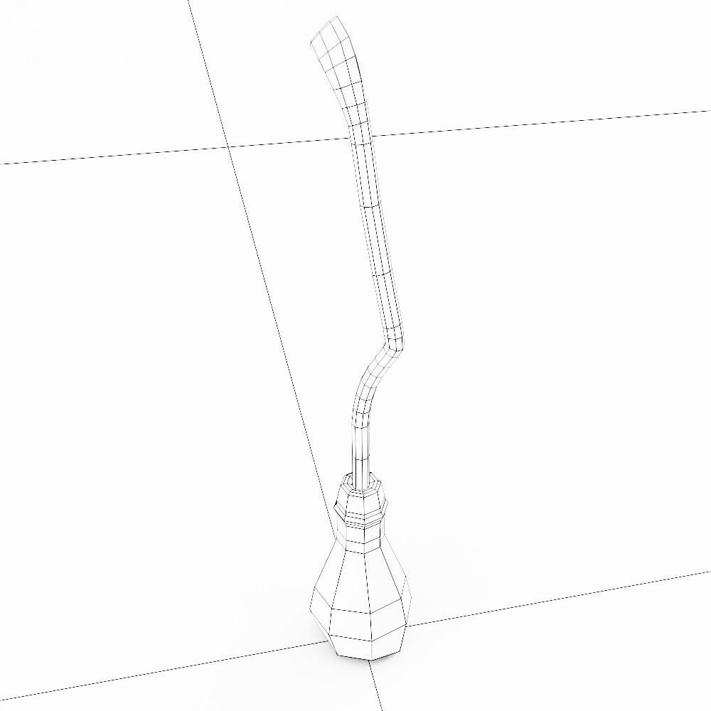 Grass broom low poly 3d model   Low-poly 3D model_5