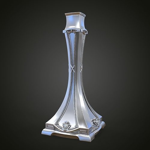 Candlestick silver 3D print model