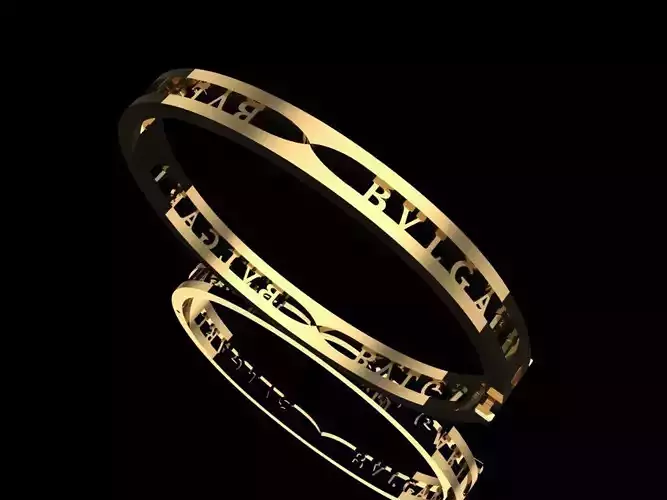 BVLGARI Bracelete 2 Sizes 17mm and 175mm 3D print model