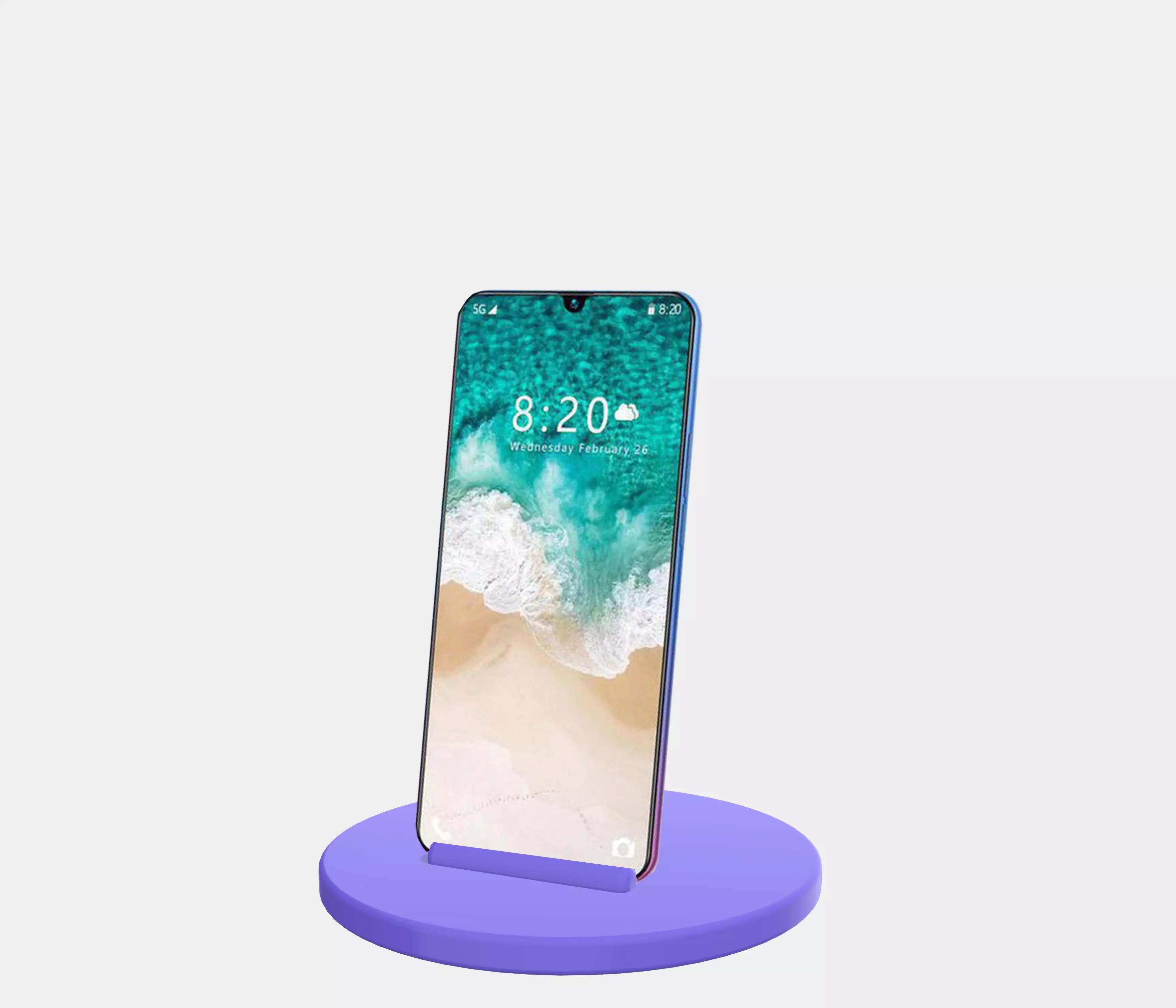 easy design phone stand 3d print model 3D print model_0