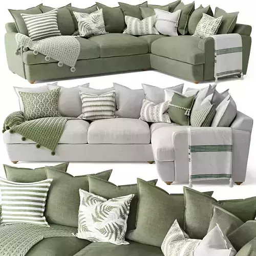 Smooch Corner Sofa 3D model