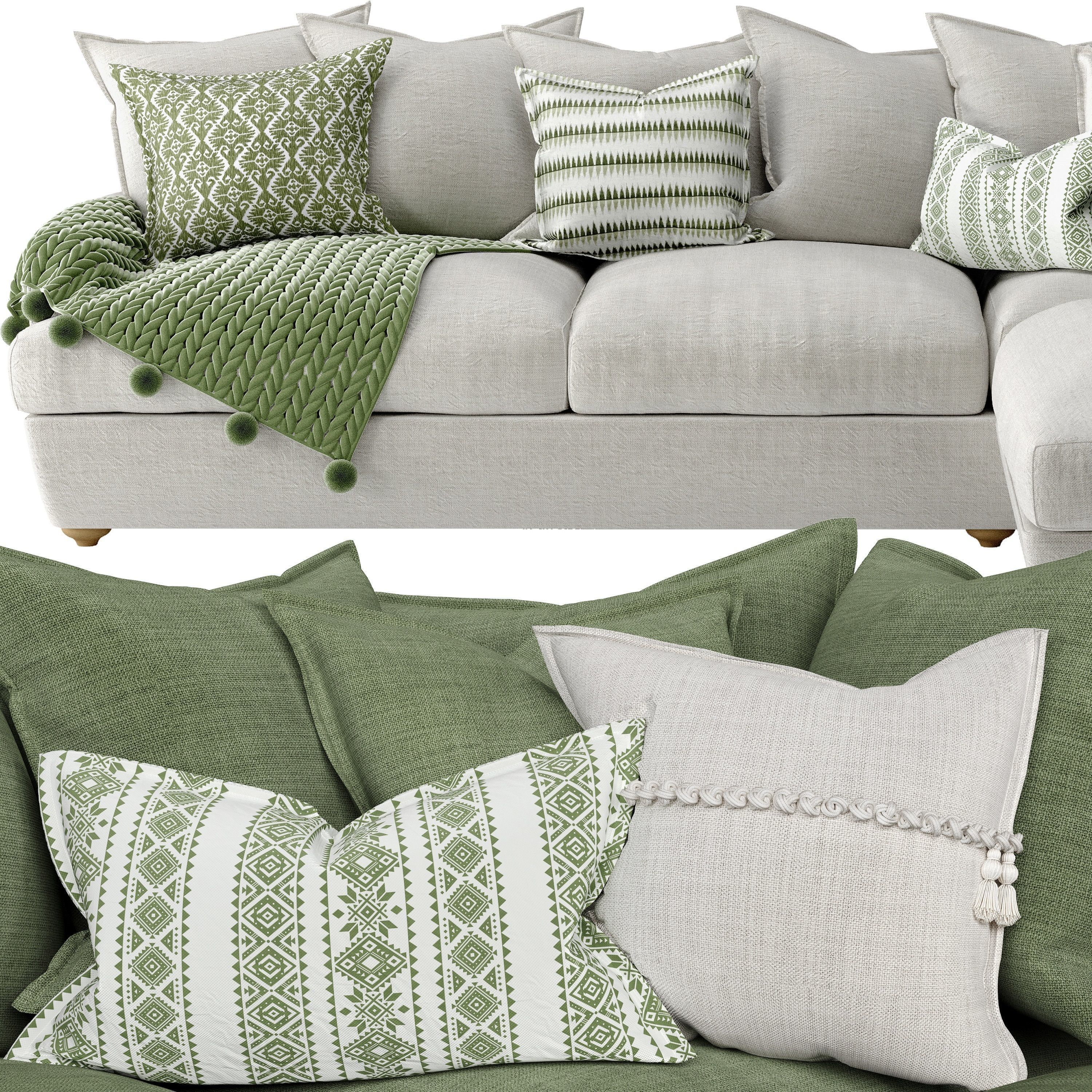 Smooch Corner Sofa 3D model_3