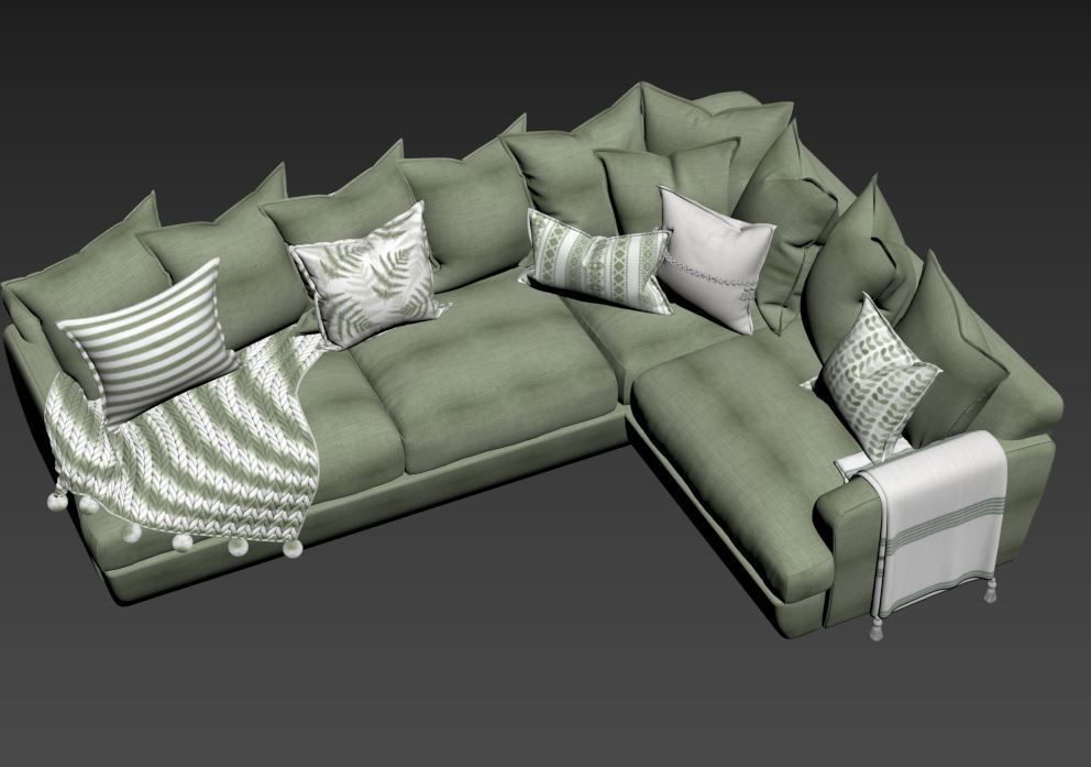 Smooch Corner Sofa 3D model_17