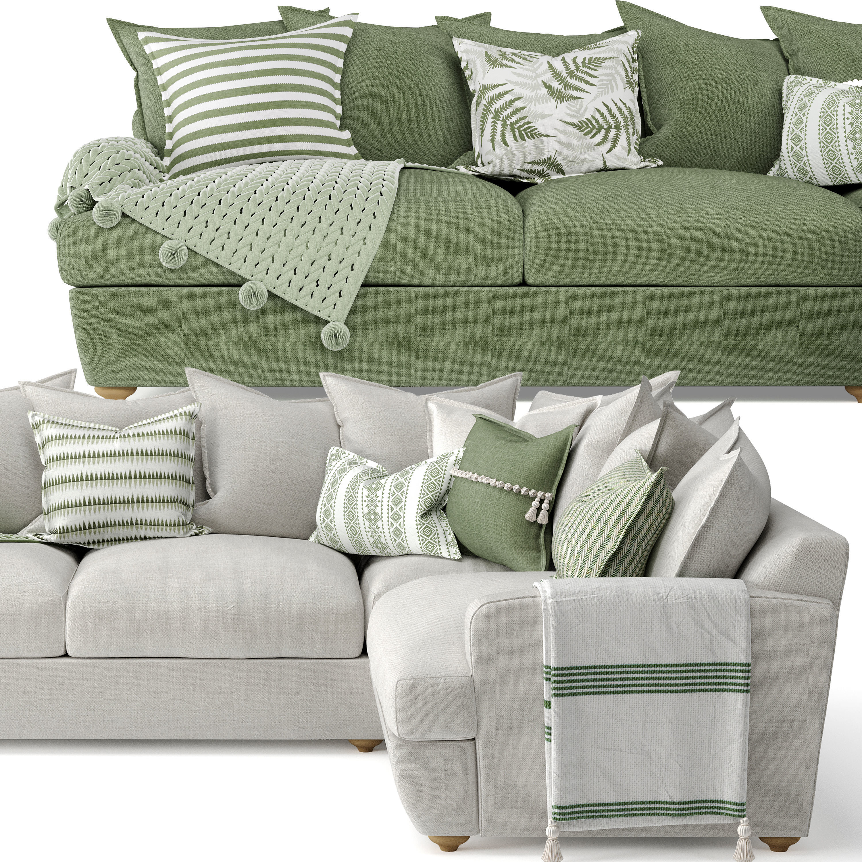 Smooch Corner Sofa 3D model_7