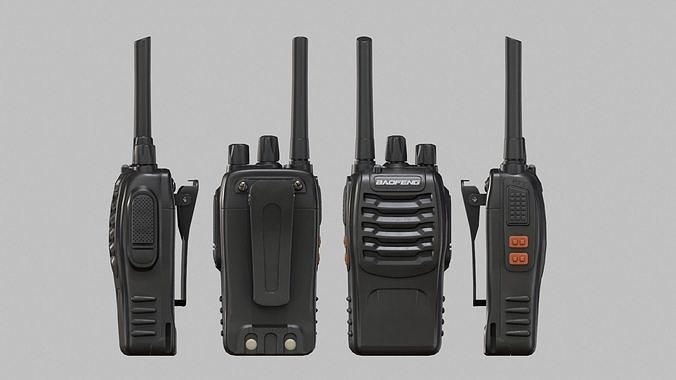 BF 88 Radio Low-poly 3D model