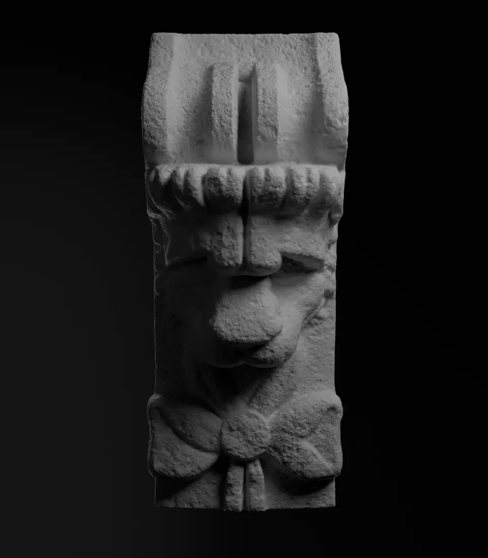 Lion Head Sculpture 3D print model_0