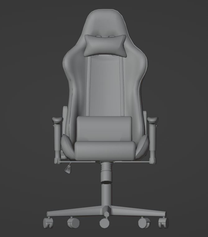 Low poly gaming chair Low-poly 3D model_16