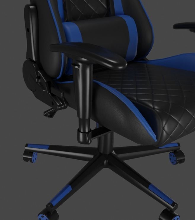 Low poly gaming chair Low-poly 3D model_10