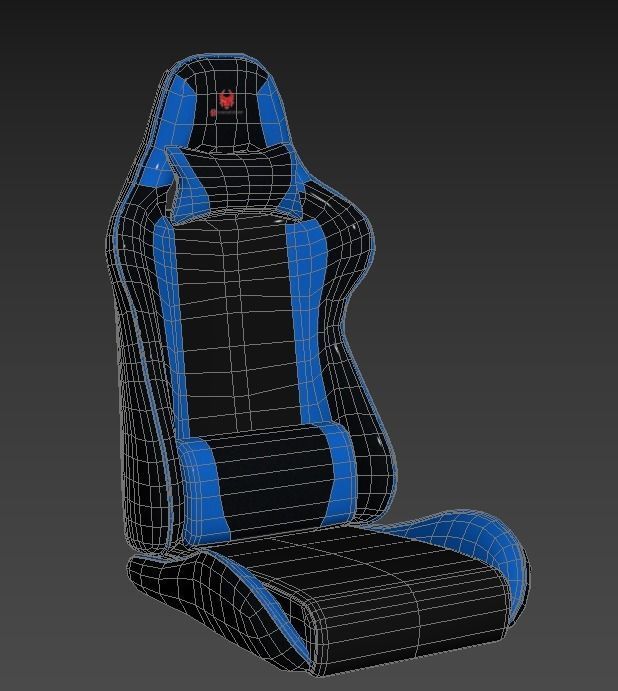 Low poly gaming chair Low-poly 3D model_24
