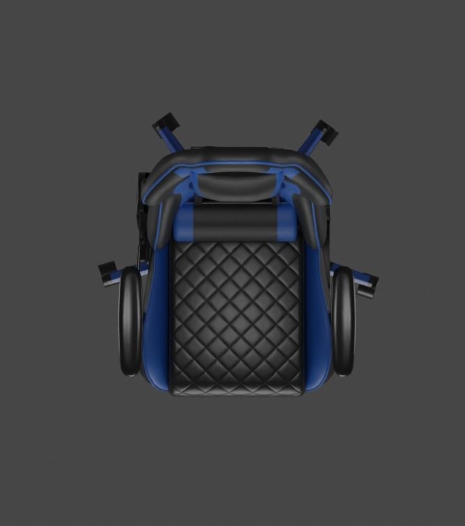 Low poly gaming chair Low-poly 3D model_15