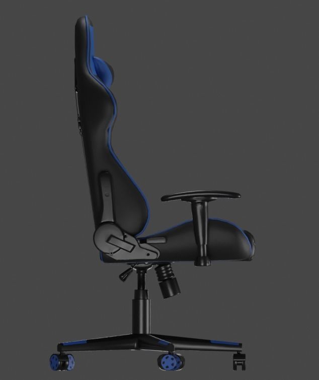 Low poly gaming chair Low-poly 3D model_7