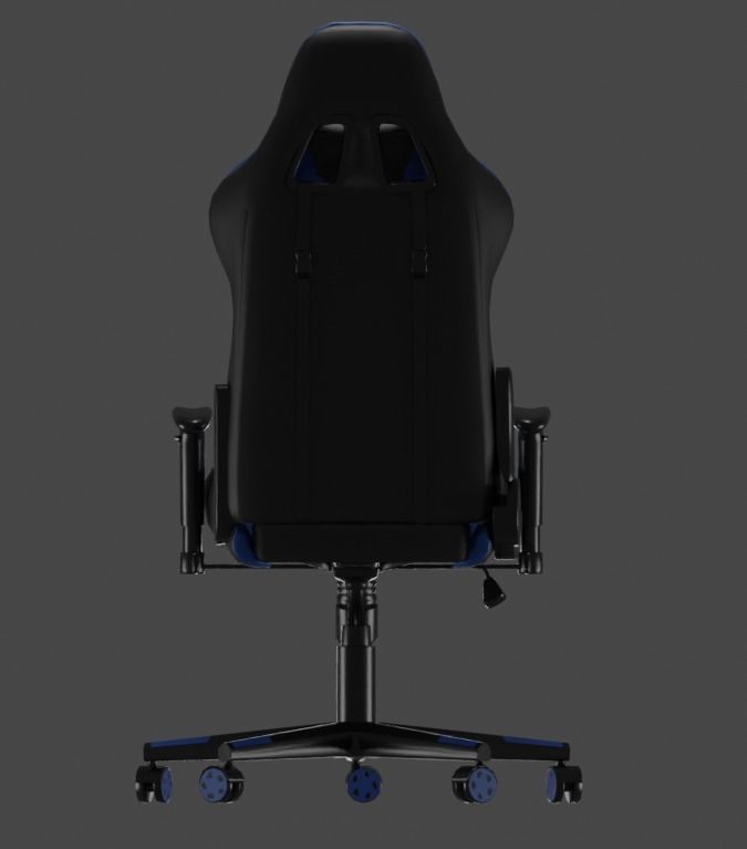 Low poly gaming chair Low-poly 3D model_5