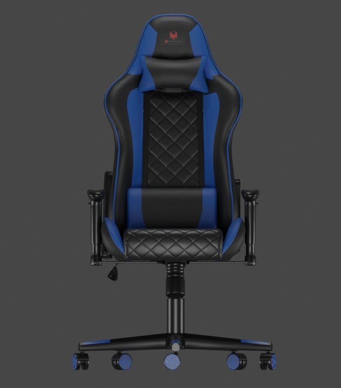 Low poly gaming chair Low-poly 3D model_4