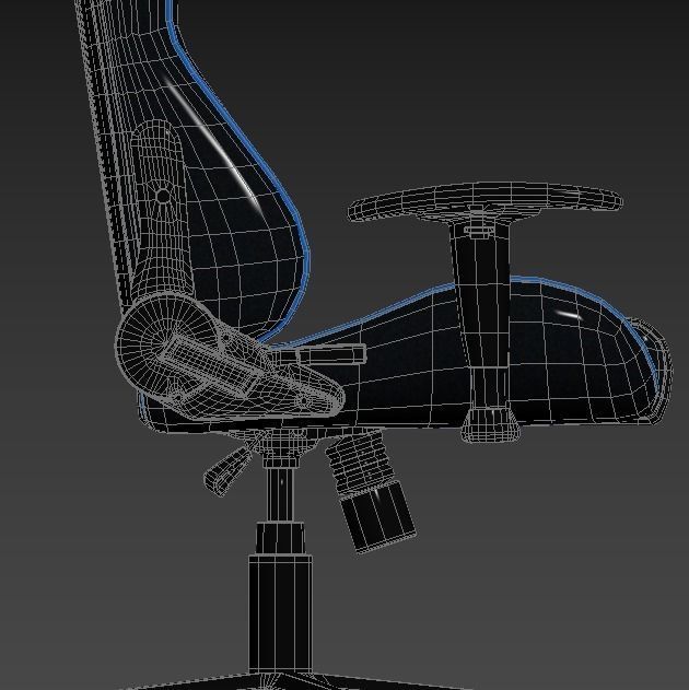 Low poly gaming chair Low-poly 3D model_22