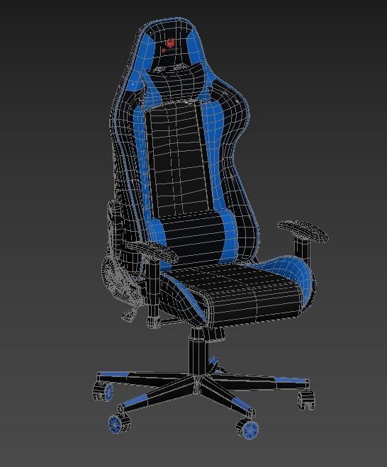 Low poly gaming chair Low-poly 3D model_21