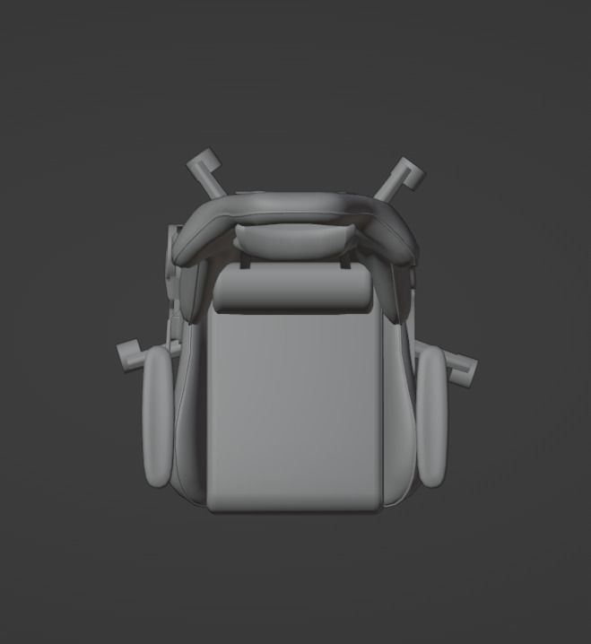 Low poly gaming chair Low-poly 3D model_20