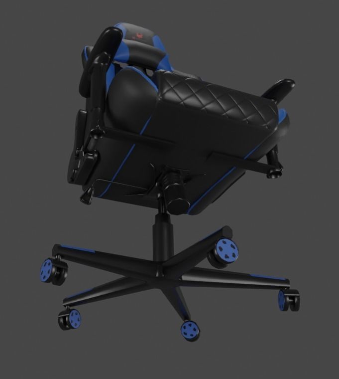 Low poly gaming chair Low-poly 3D model_8