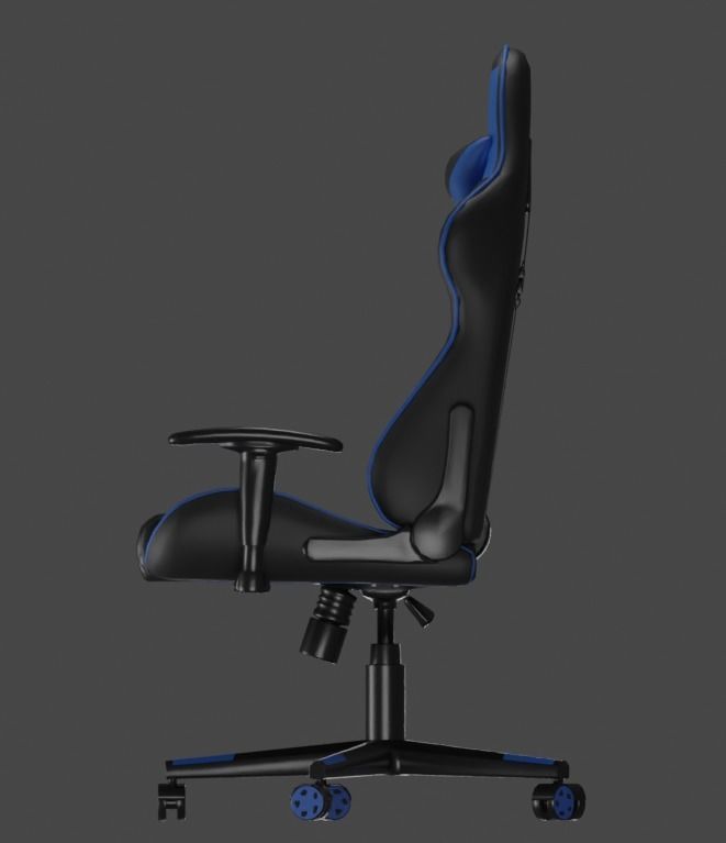 Low poly gaming chair Low-poly 3D model_6