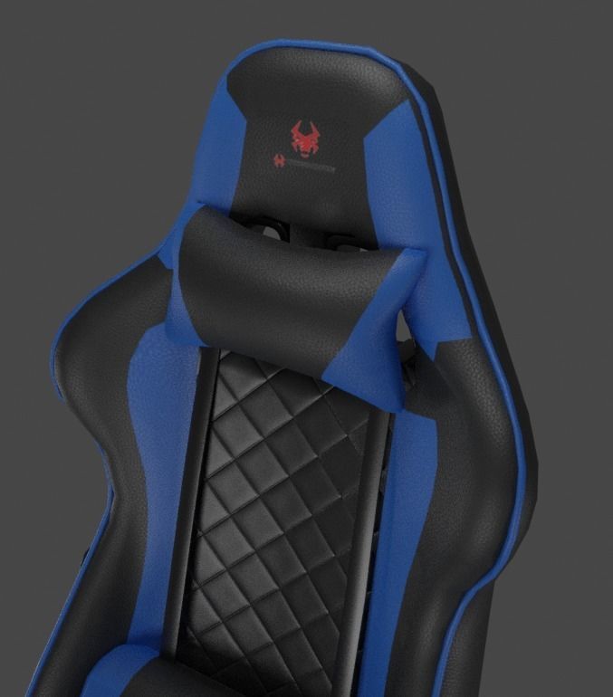 Low poly gaming chair Low-poly 3D model_13