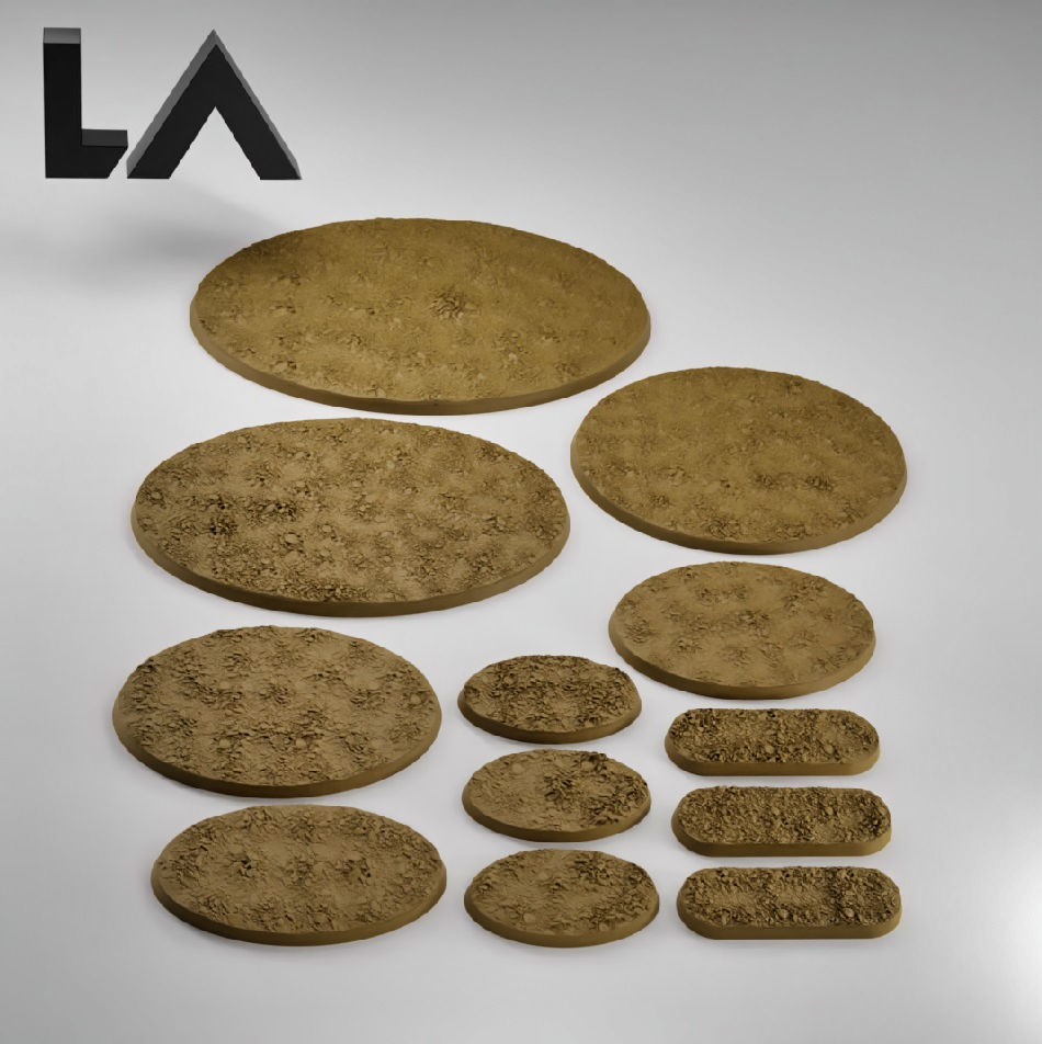 HD Base Set 1 - Rocky Ground 3D print model_2