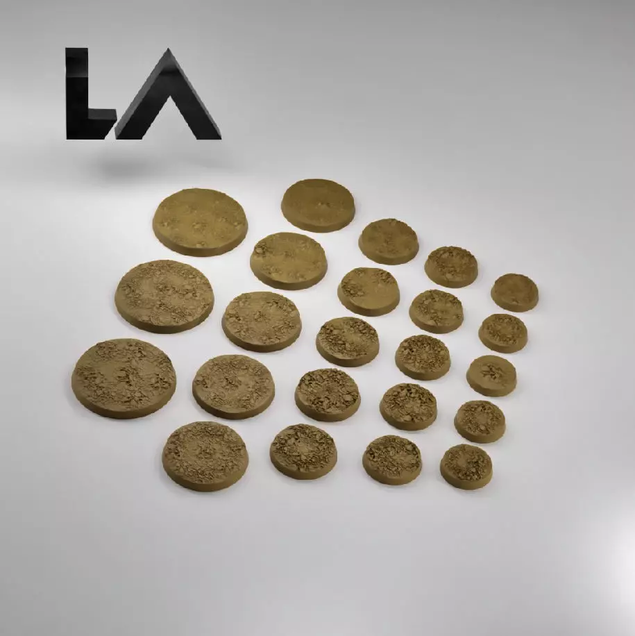 HD Base Set 1 - Rocky Ground 3D print model_0