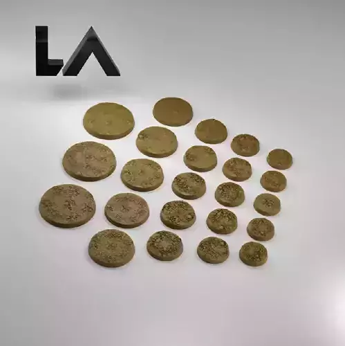HD Base Set 1 - Rocky Ground 3D print model