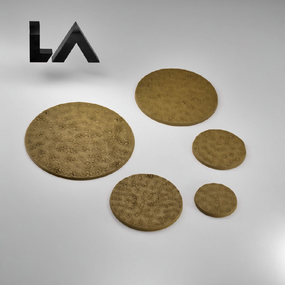 HD Base Set 1 - Rocky Ground 3D print model_1