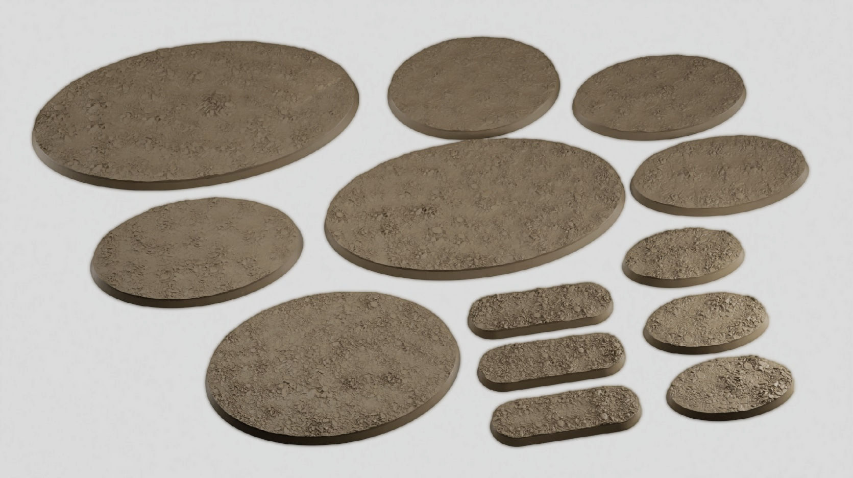 HD Base Set 1 - Rocky Ground 3D print model_5