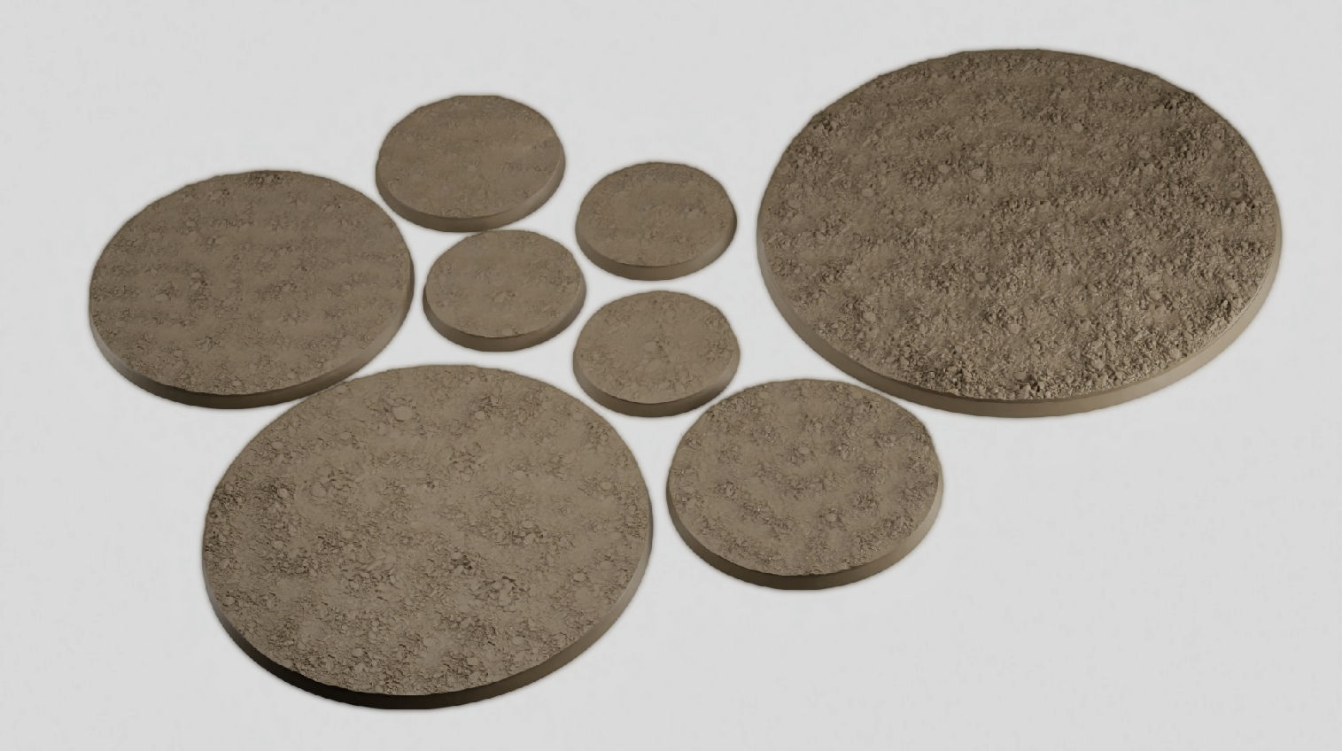 HD Base Set 1 - Rocky Ground 3D print model_6