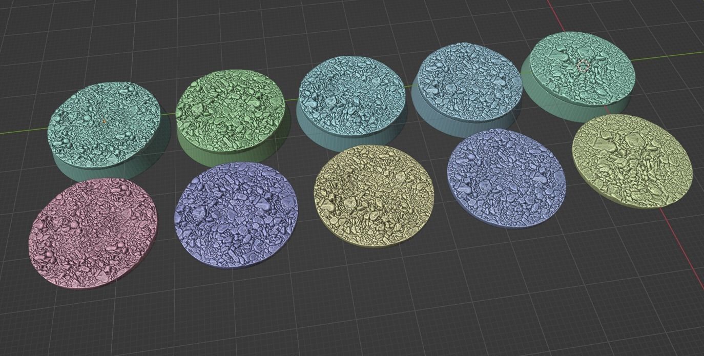 HD Base Set 1 - Rocky Ground 3D print model_10