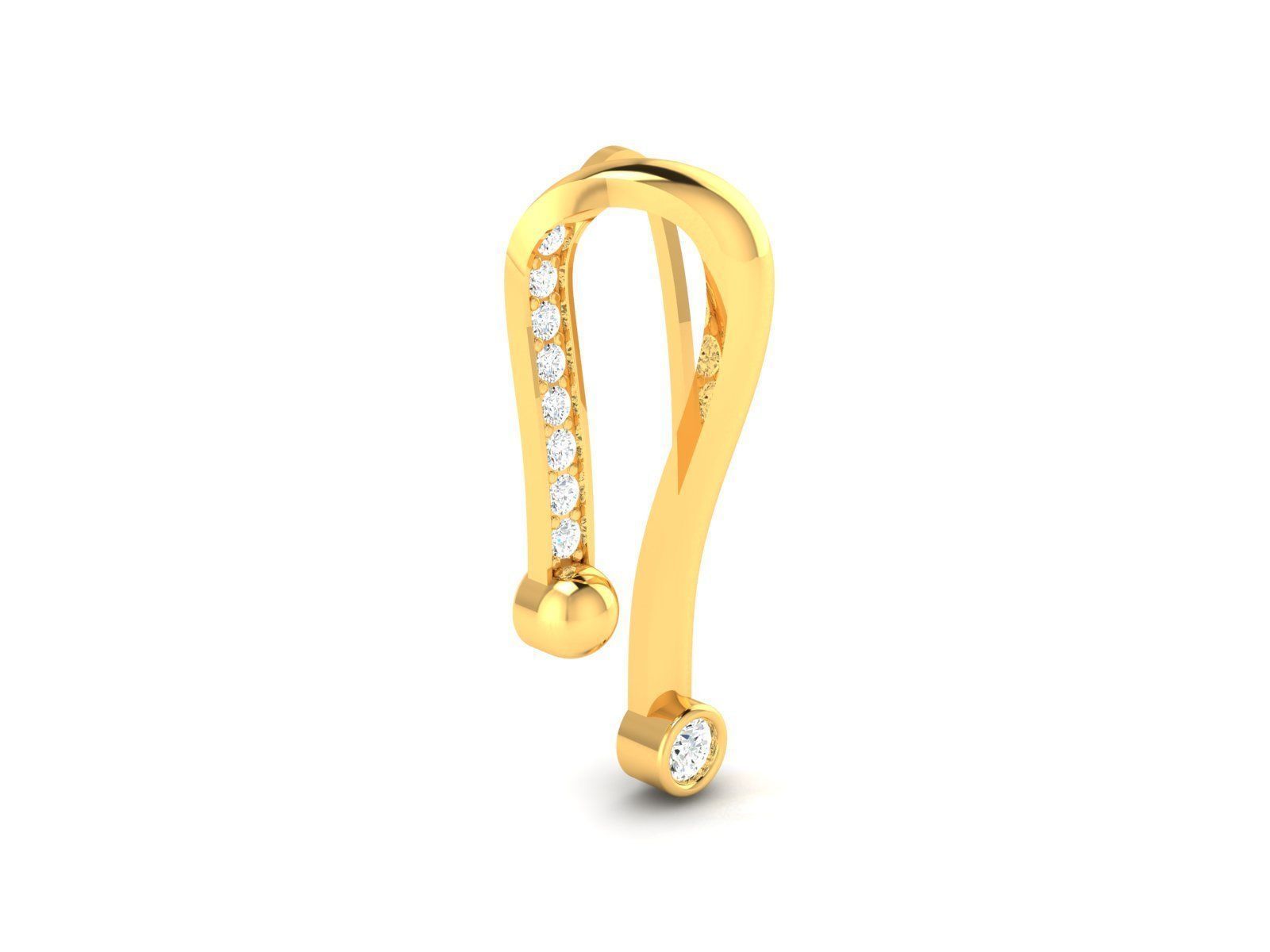 Women Pendant Earrings Set 3dm stl FBX OBJ Render Detail 3D print model_9