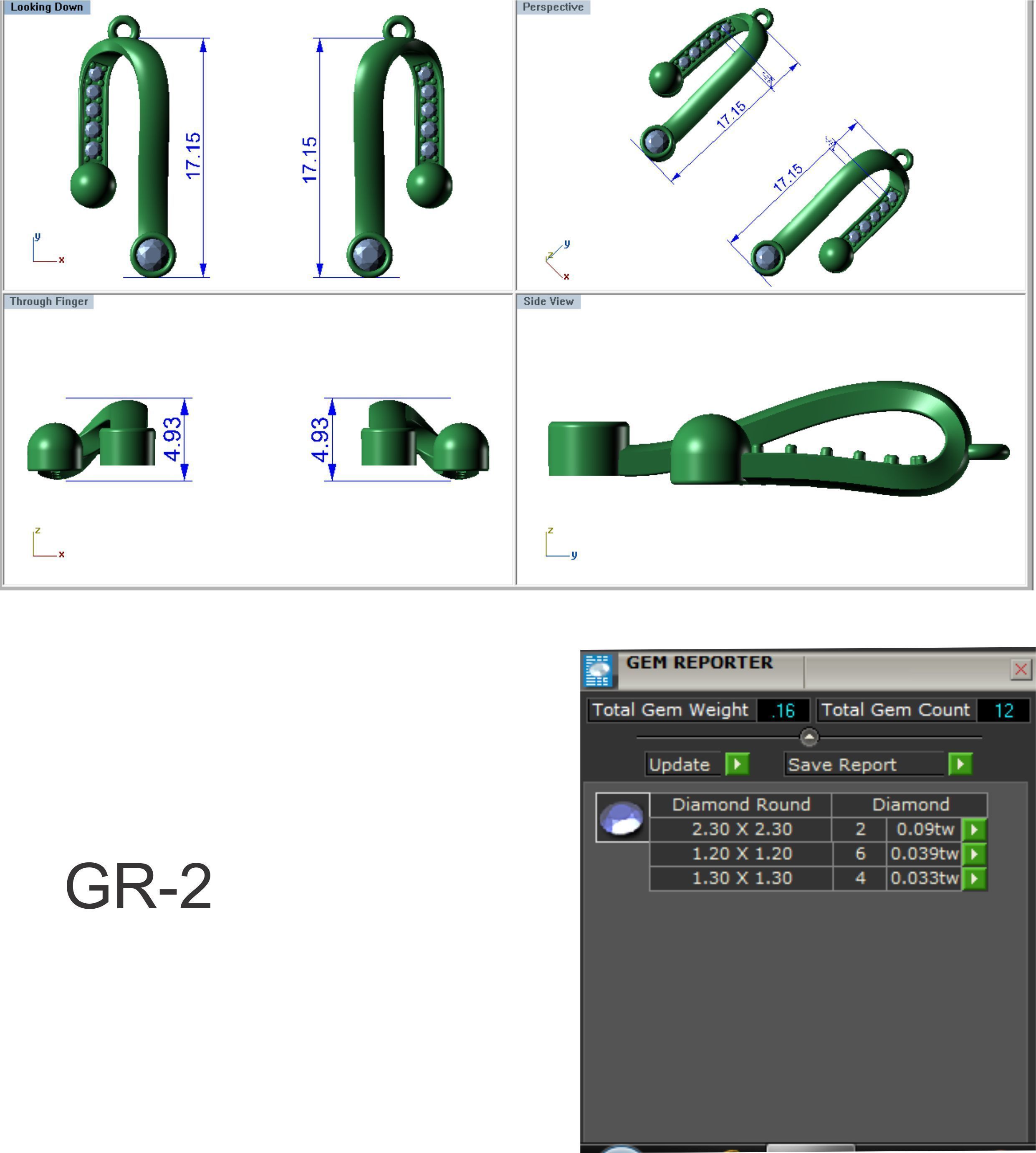 Women Pendant Earrings Set 3dm stl FBX OBJ Render Detail 3D print model_1