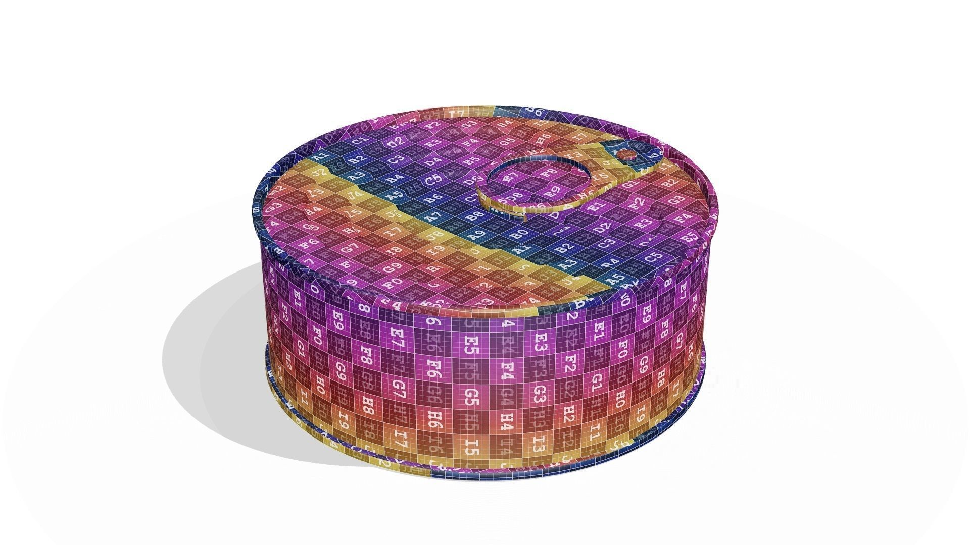 Tuna Tin Can Mock Up 3D model_12