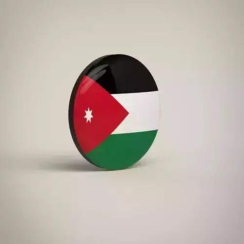 Jordan Badge Low-poly 3D model