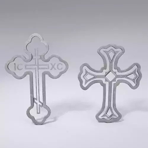 Cross symbols 3d model 