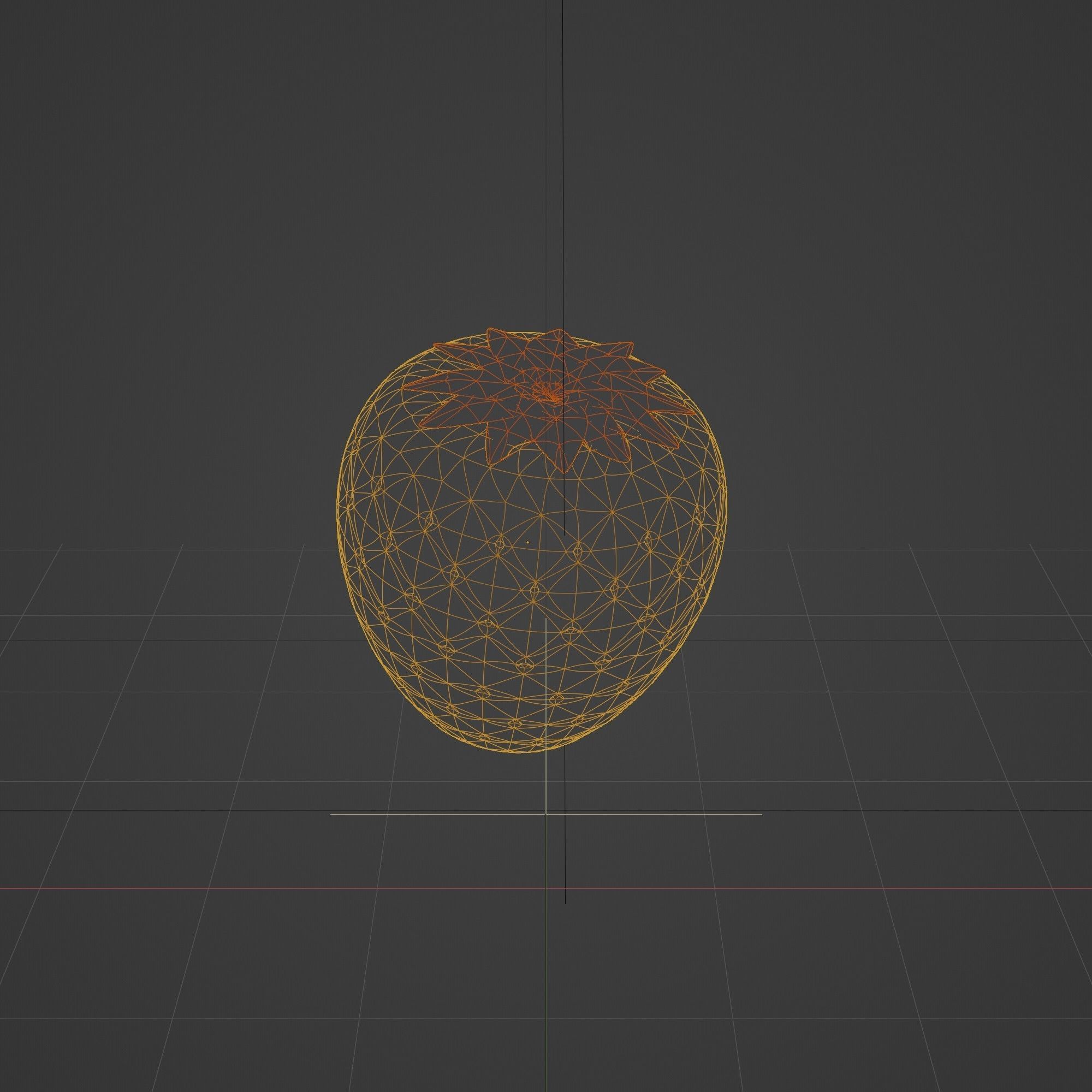 Strawberry 3D model_2