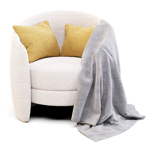 Crate and Barrel Calder - ArmChair 3D model