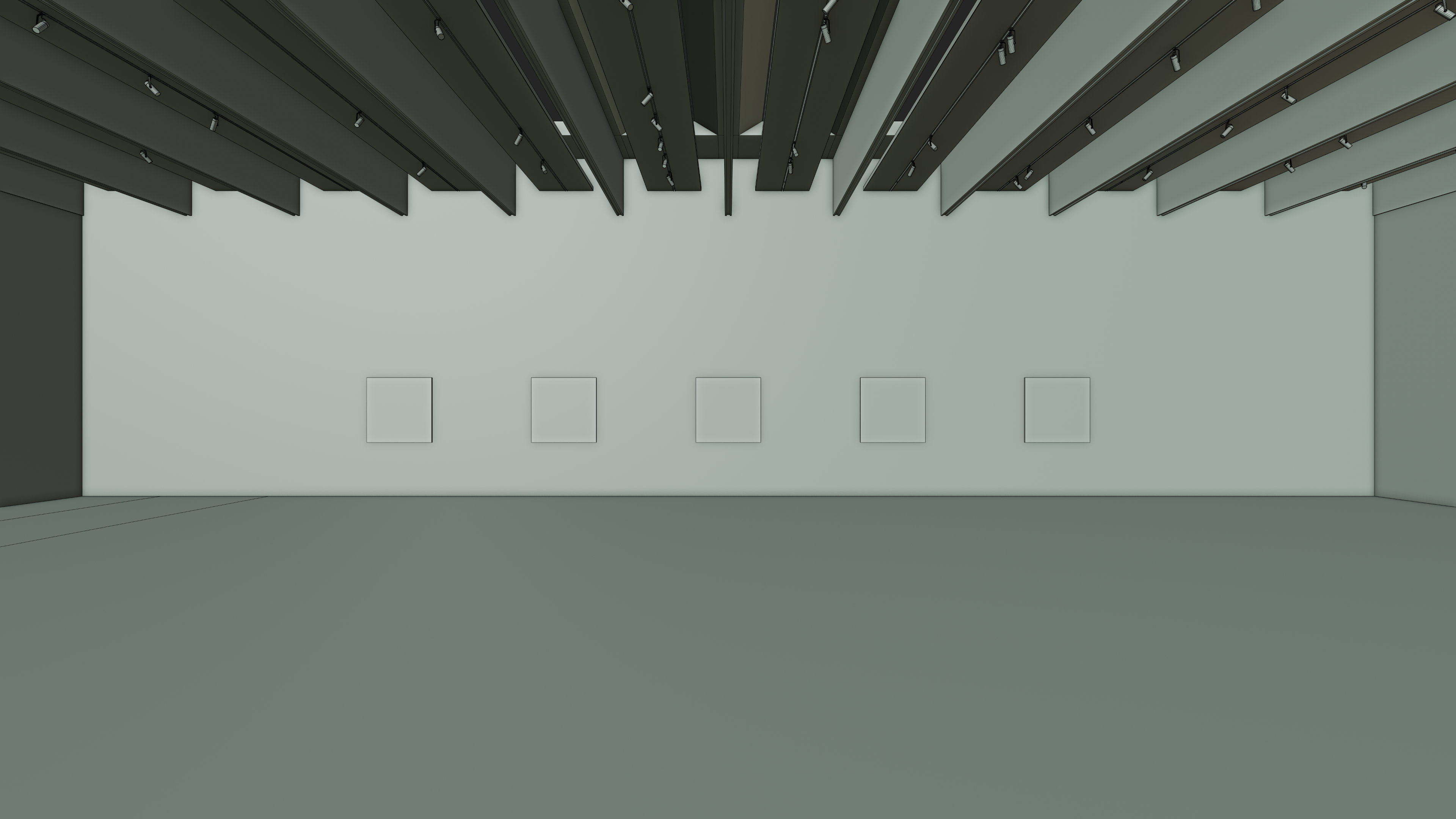 Art Museum Gallery Interior 30b Low-poly 3D model_23