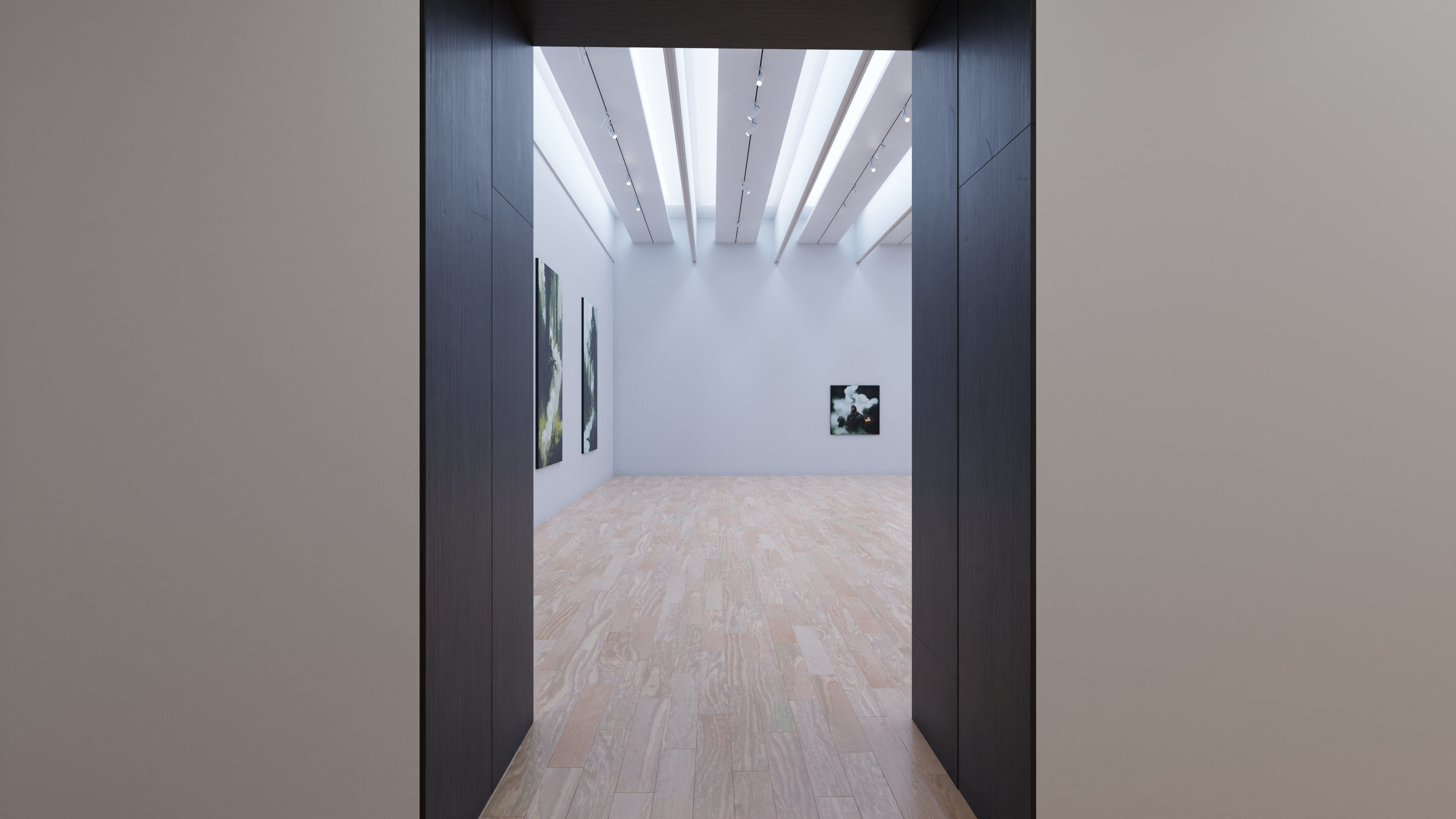 Art Museum Gallery Interior 30b Low-poly 3D model_10