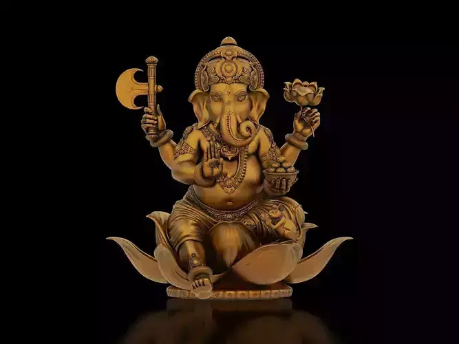 Lord Ganesha Sitting Statue
