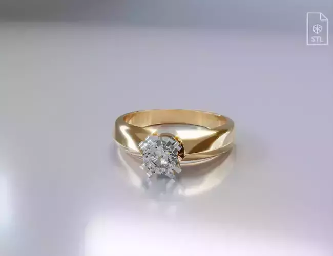 Woman diamond engagement ring
