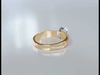 Woman diamond engagement ring 3D print model_1