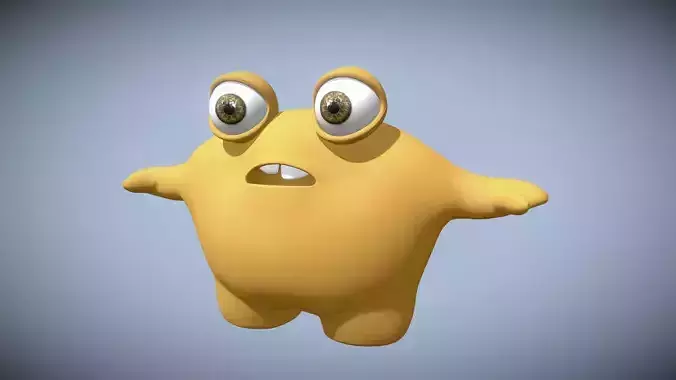 Rigged Cute Monster Character