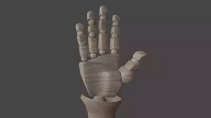 HAND-032 Wooden hand