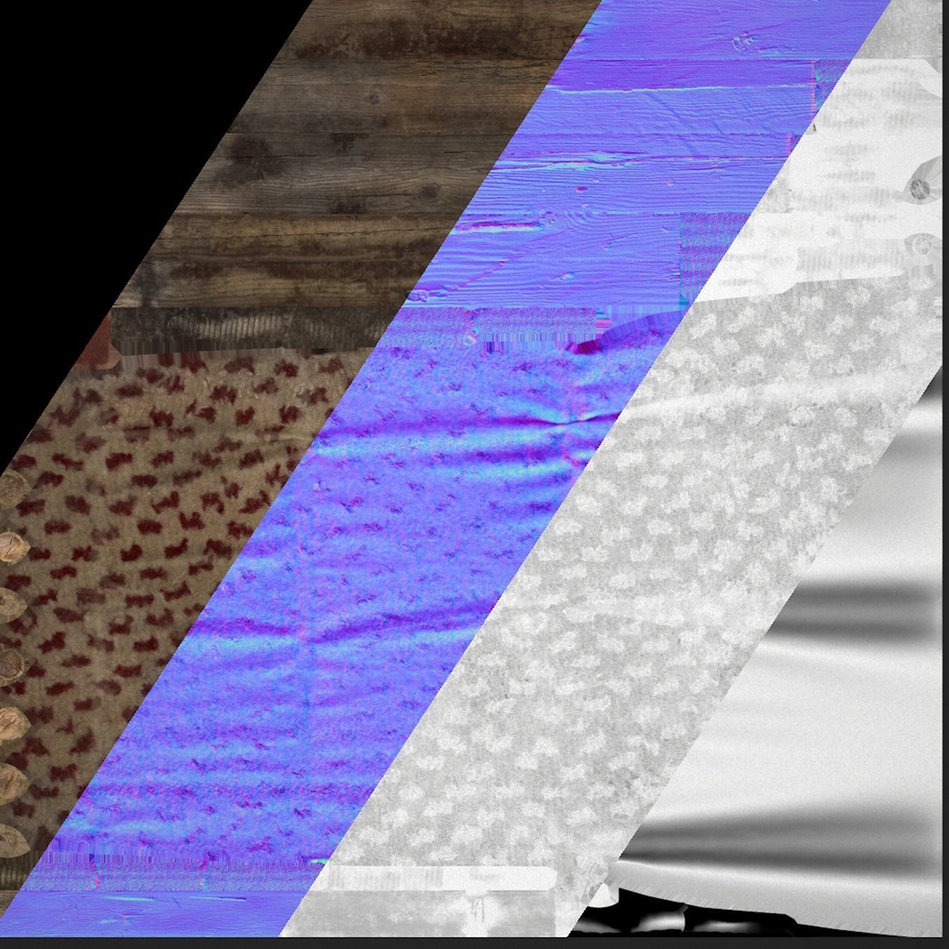 Medieval Market Tent Low-poly 3D model_4