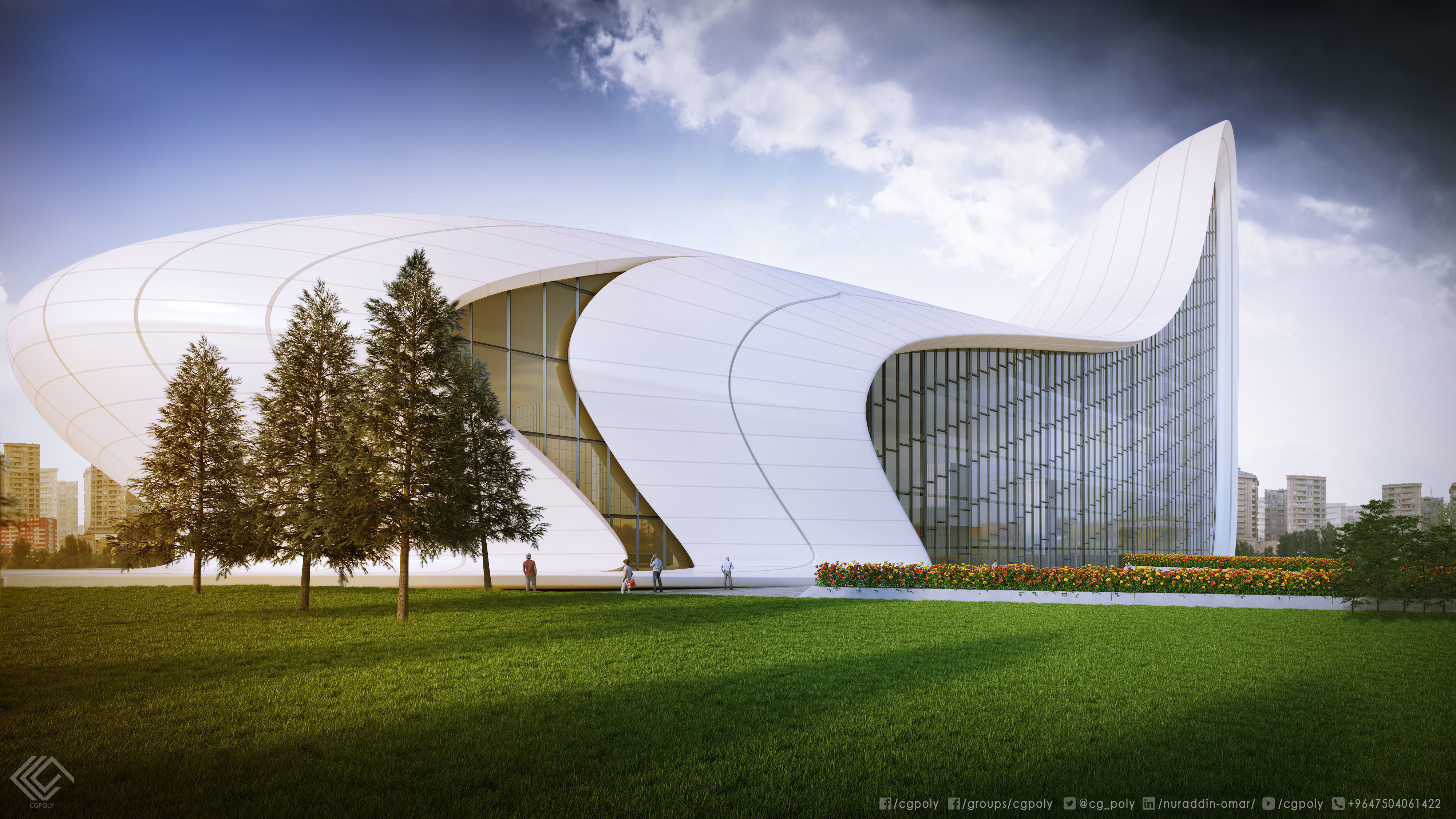 Heydar Aliyev Center 3D modeling  3D model_6