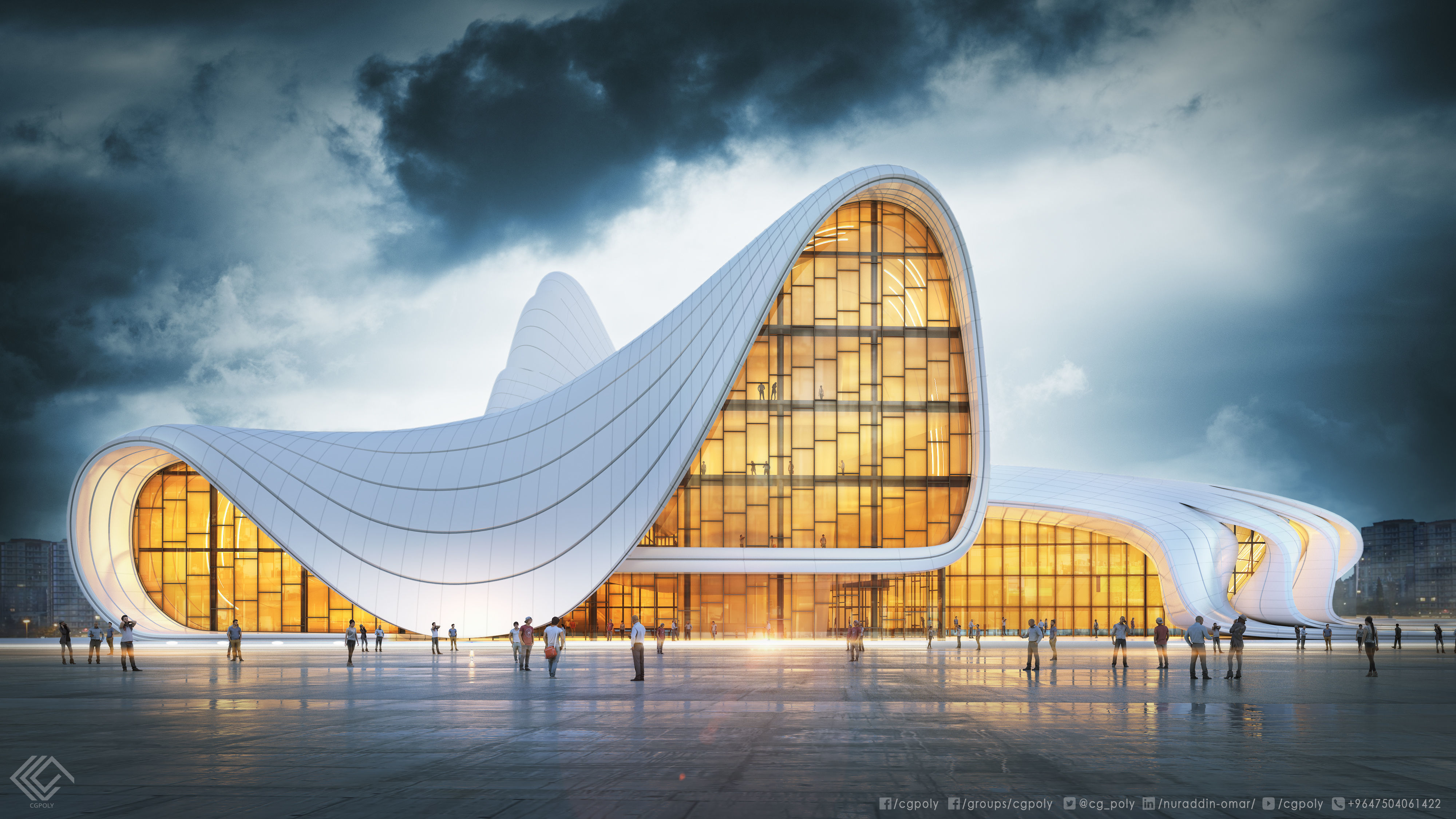 Heydar Aliyev Center 3D modeling  3D model_2