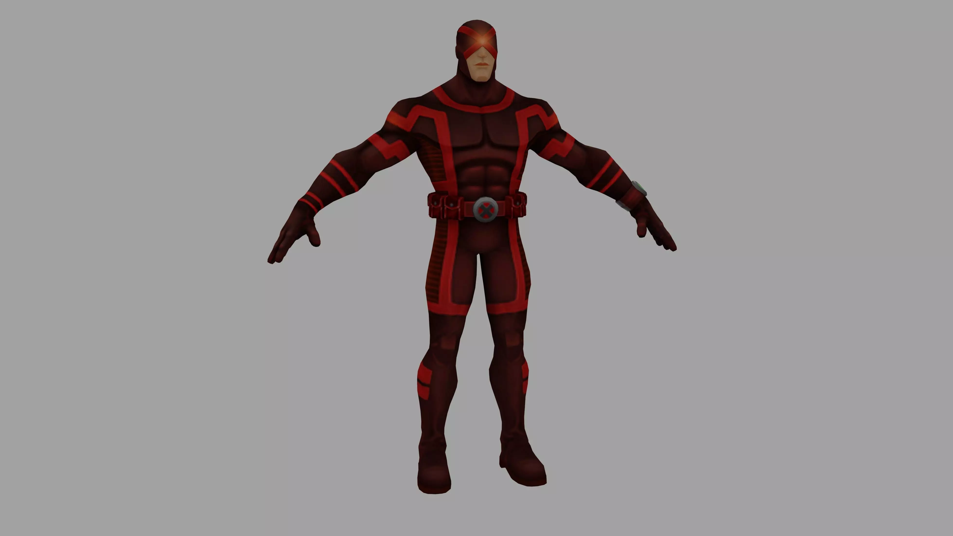 Scott Summers Low-poly 3D model