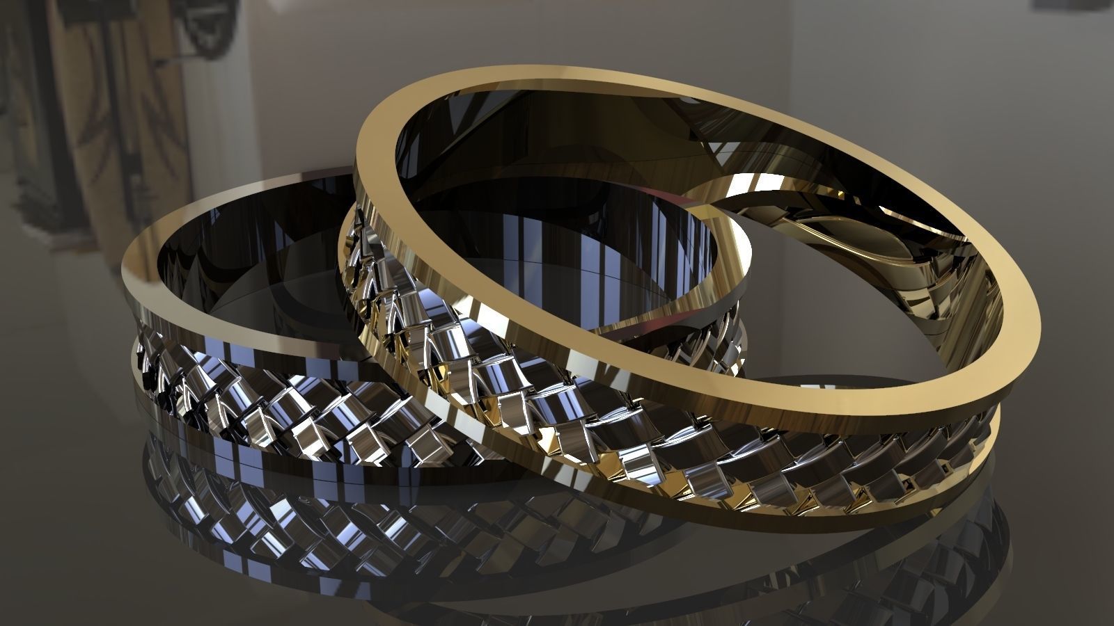 thumb ring 3D print model_3